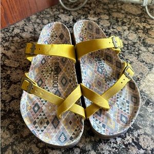 New! Rare!Birkenstock Mayari Oiled Leather Ocre size 38